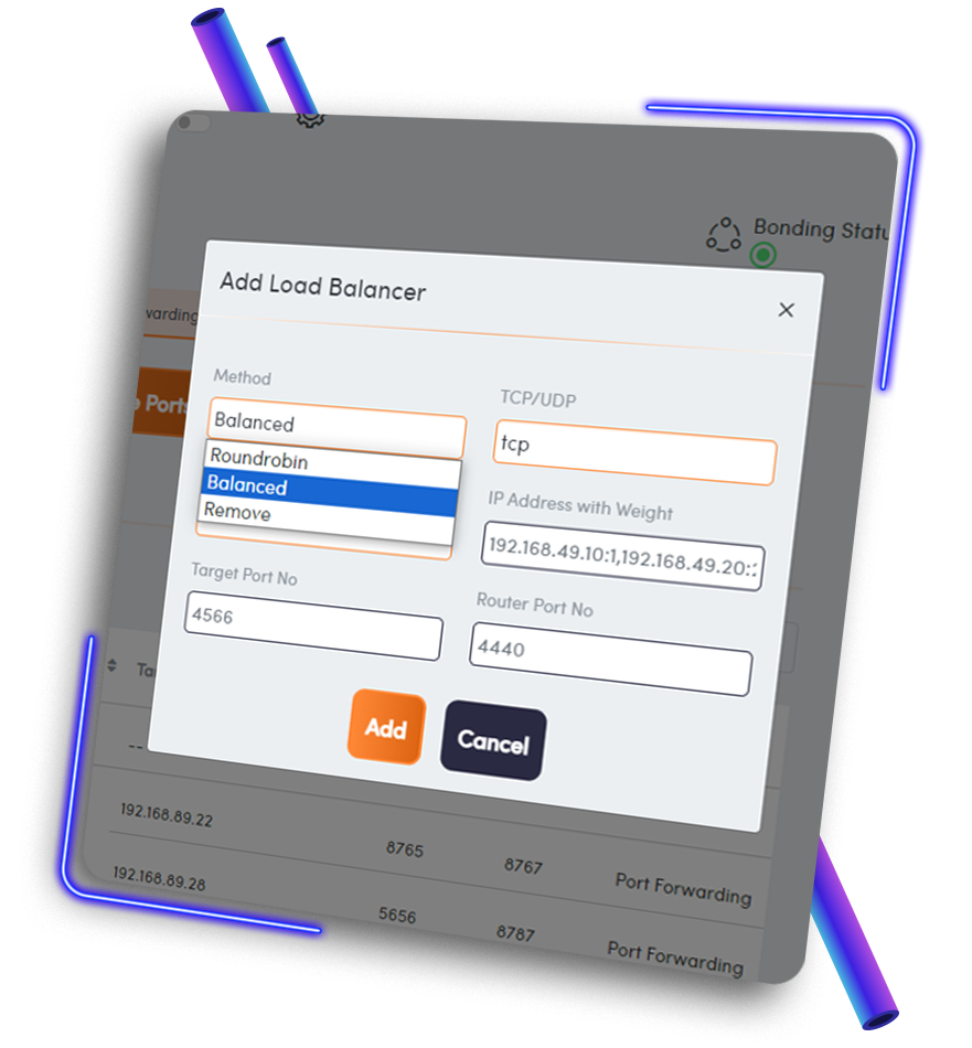 Server load balancing across railway systems